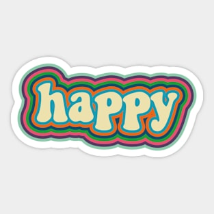 Happy Sticker